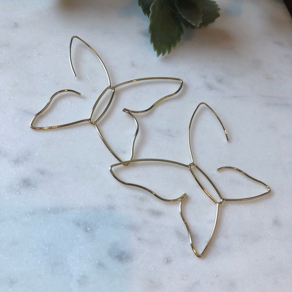 The Zoe - Dainty Butterfly Cutout Earrings! - Picture 5 of 7